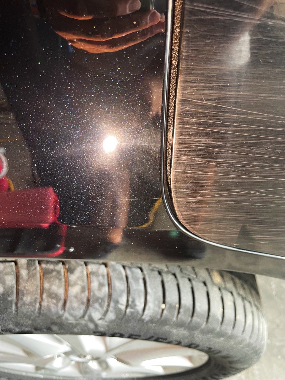 Toyota Land Cruiser 200 — rear door, half polished